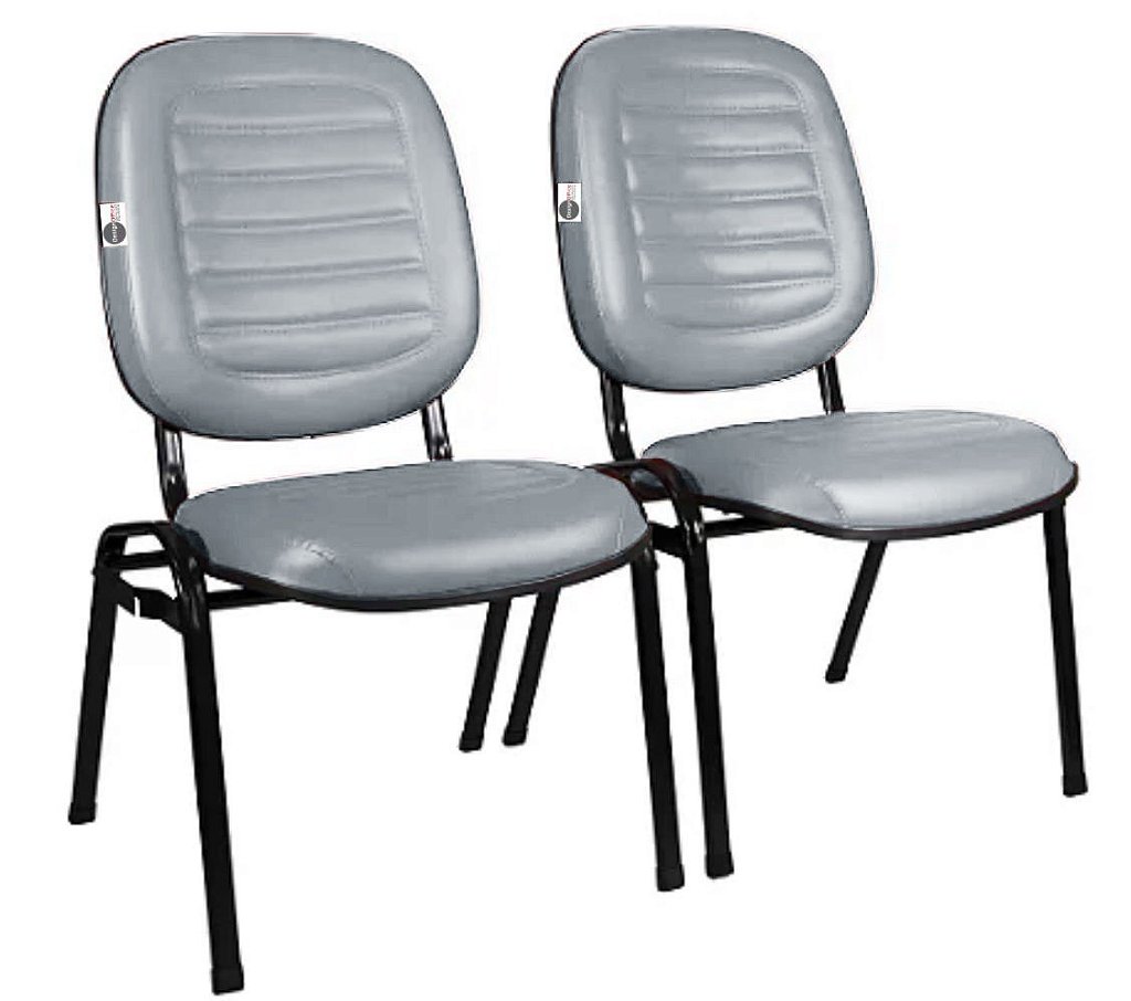Cadeira Empilhável para Igrejas Evangélicas Linha Holy Cinza - Imagem 6