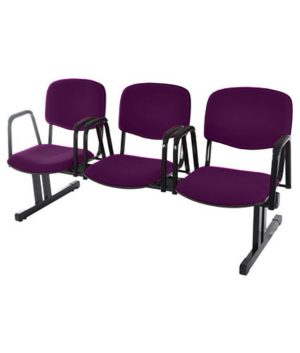 Cadeira em longarina para Igrejas e Auditórios Linha Hotel Roxo