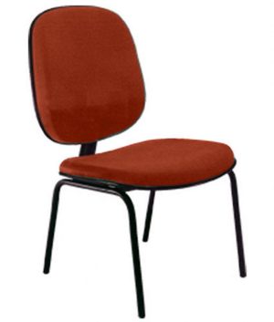 Cadeira para Igrejas Evangélicas Diretor Fixa para Escritório Linha Uno Vermelho