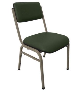 Cadeira Empilhável para Auditórios Linha Hotel Smart Verde