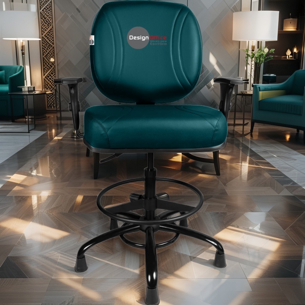 Cadeira Caixa Alta que Suporta até 250kg para Porteiros e Obesos, ideal para Portaria de Prédios e Condomínios - Imagem 2