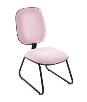 Cadeira para Igrejas Evangélicas Diretor Trapézio para Escritório Linha Uno Rosa