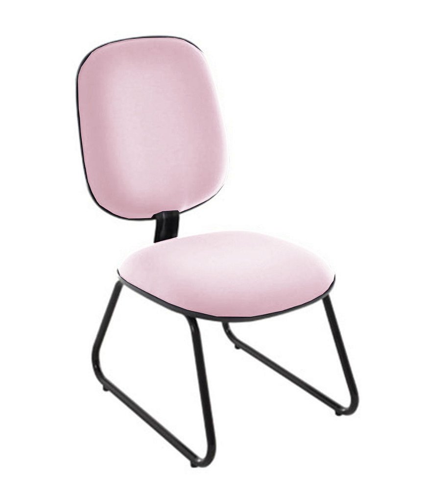 Cadeira para Igrejas Evangélicas Diretor Trapézio para Escritório Linha Uno Rosa