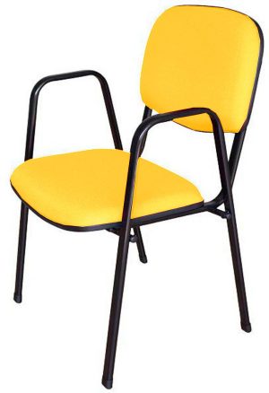 Cadeira para Auditórios Linha Hotel Auditório Amarelo