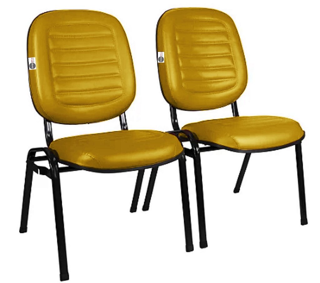 Cadeira Empilhável para Igrejas Evangélicas Linha Holy Amarelo - Imagem 6