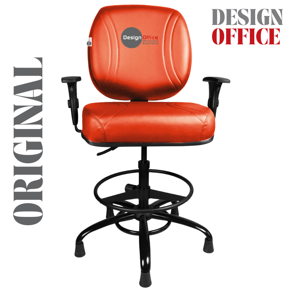 Cadeira Caixa Alta que Suporta até 250kg para Porteiros e Obesos, ideal para Portaria de Prédios e Condomínios - Imagem 4