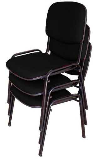 03 Cadeiras para Auditórios Linha Hotel Auditório Preto