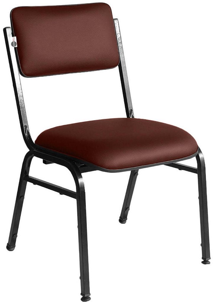 Kit com 3 Cadeiras para Auditórios Linha Hotel Smart Vermelho - Imagem 3