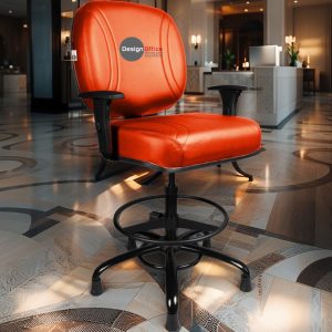 Cadeira Caixa Alta que Suporta até 250kg para Porteiros e Obesos, ideal para Portaria de Prédios e Condomínios