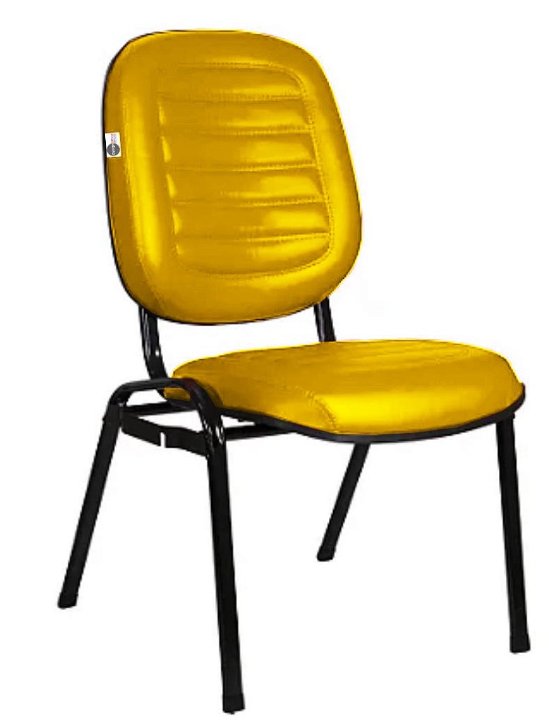 Cadeira Empilhável para Igrejas Evangélicas Linha Holy Amarelo