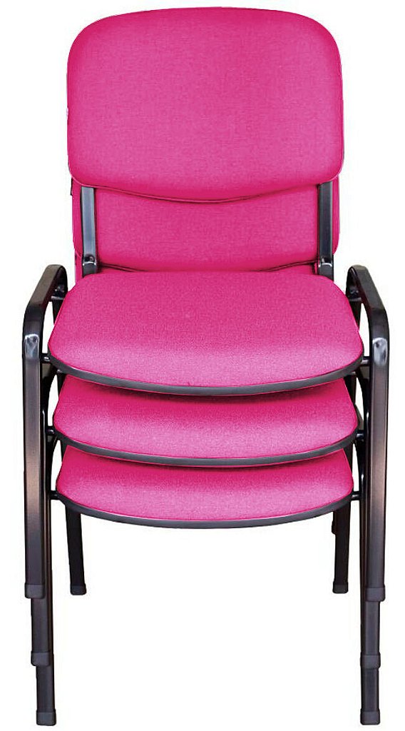 03 Cadeiras para Auditórios Linha Hotel Auditório Rosa - Imagem 2