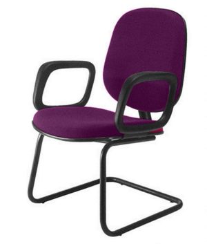 Cadeira para Igrejas Evangélicas Diretor Interlocutor para Escritório Linha Uno Roxo