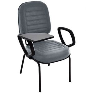 Cadeira Escolar Universitária para Escolas e Faculdades Gomada Linha Blenda Cinza