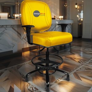 Cadeira Caixa Alta que Suporta até 250kg para Porteiros e Obesos, ideal para Portaria de Prédios e Condomínios