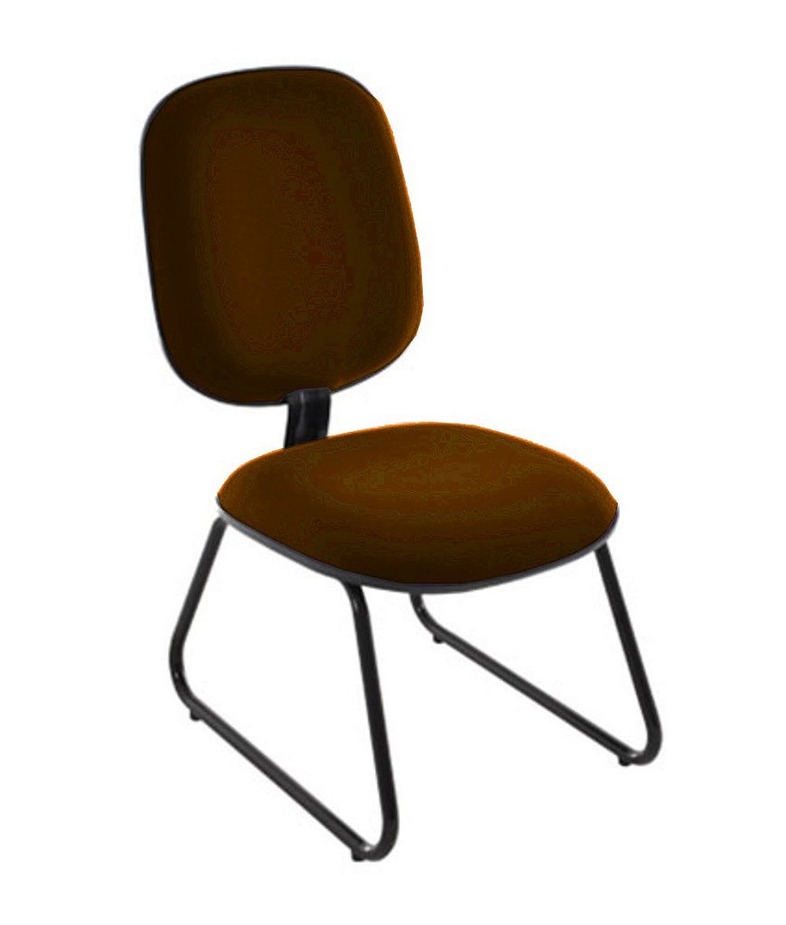 Cadeira para Igrejas Evangélicas Diretor Trapézio para Escritório Linha Uno Marrom