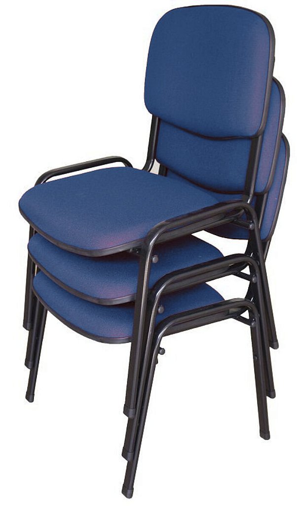 03 Cadeiras para Auditórios Linha Hotel Auditório Azul