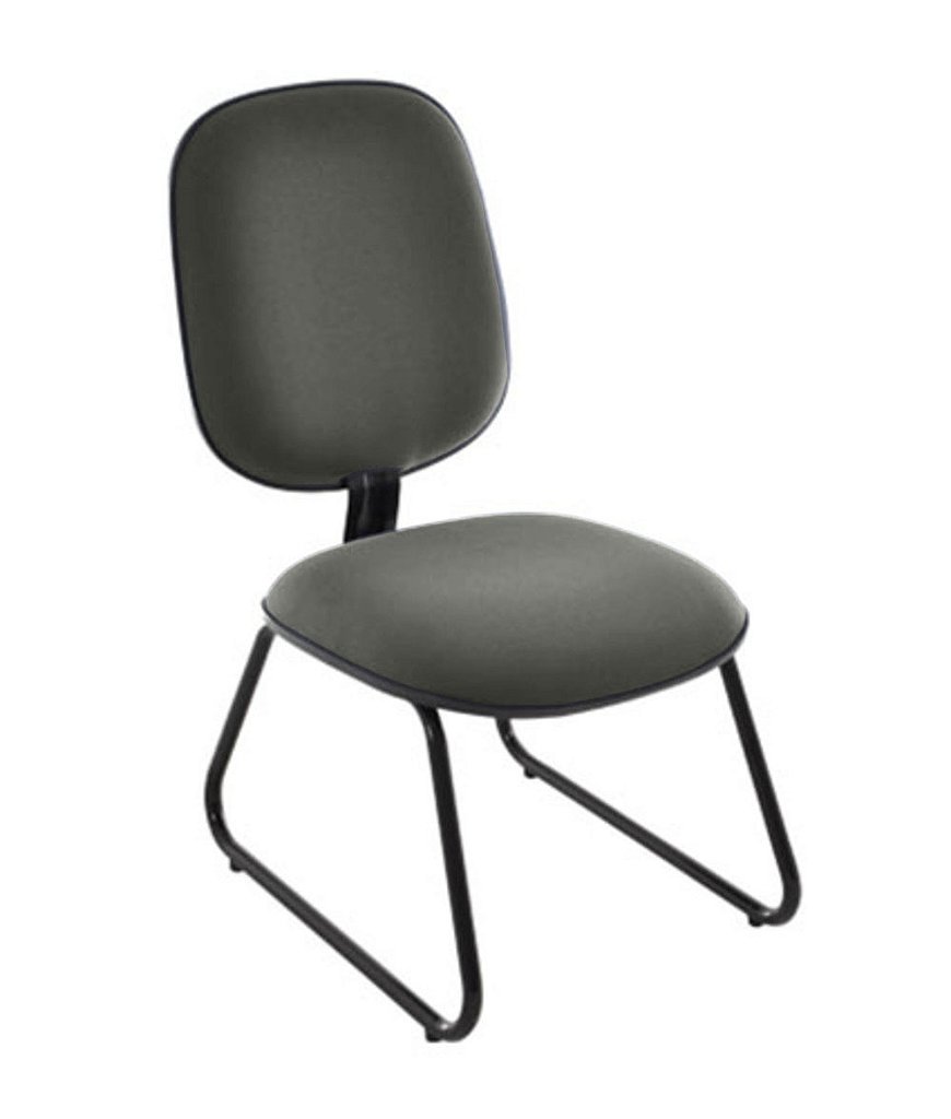 Cadeira para Igrejas Evangélicas Diretor Trapézio para Escritório Linha Uno Cinza