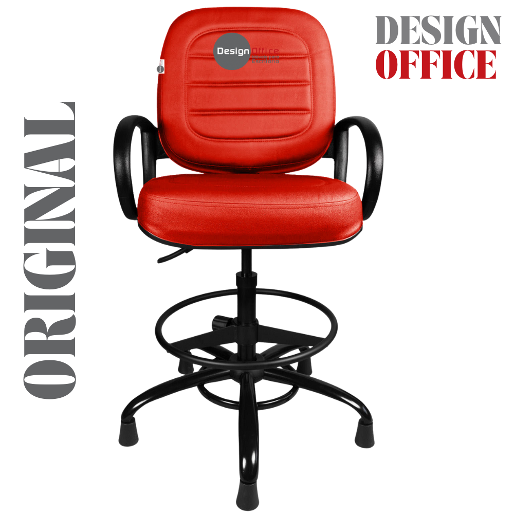 Cadeira Caixa Alta que Suporta até 250kg para Porteiros e Obesos, ideal para Portaria de Prédios e Condomínios - Imagem 4