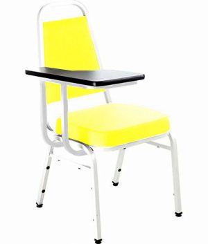 Cadeira Universitária Empilhável Linha Hotel Plus Amarelo