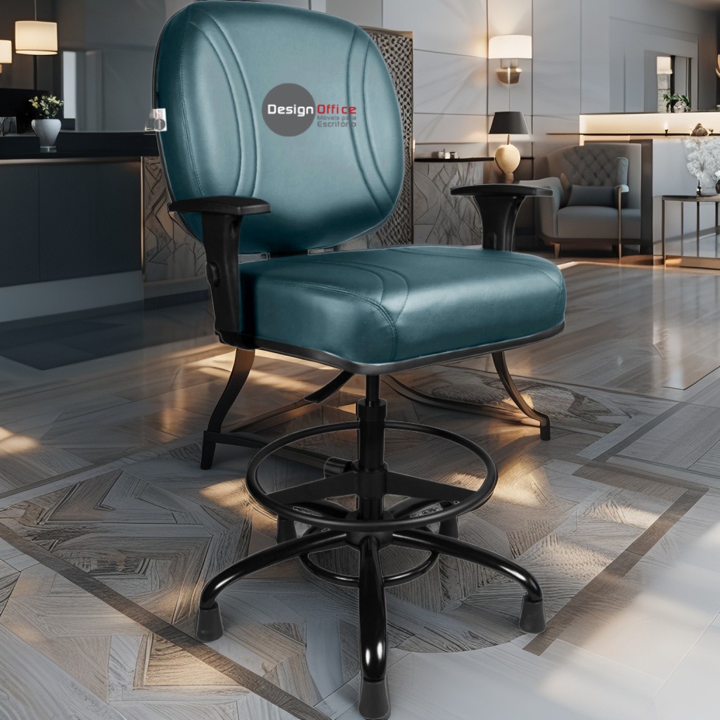 Cadeira Caixa Alta que Suporta até 250kg para Porteiros e Obesos, ideal para Portaria de Prédios e Condomínios