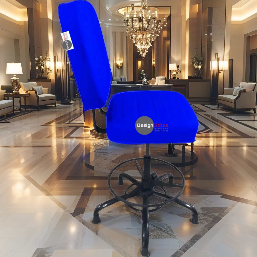 Cadeira Caixa Alta que Suporta até 250kg para Porteiros e Obesos, ideal para Portaria de Prédios e Condomínios - Imagem 2