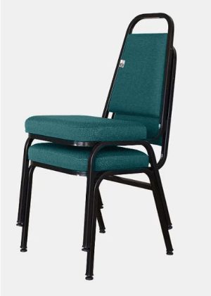 02 Cadeiras Empilhável para Hotelaria Linha Hotel Jersey Verde