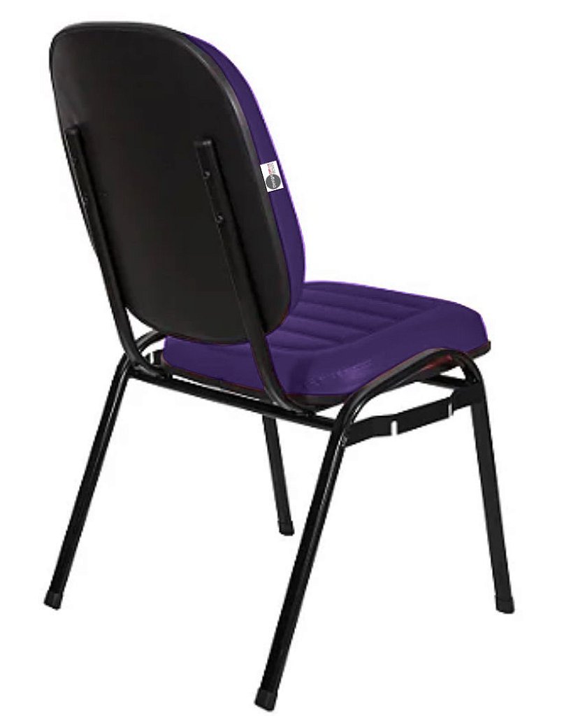 Cadeira Empilhável para Igrejas Evangélicas Linha Holy Roxo - Imagem 3